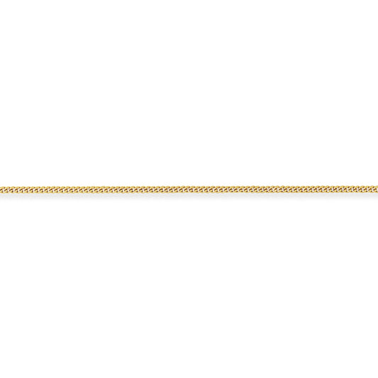 18ct Gold  Curb Pendant Chain Necklace - 1.75mm gauge - CBNR02025E