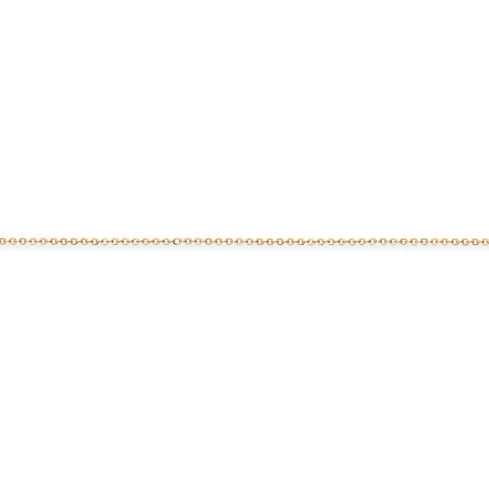 18ct Gold  Fine Trace Pendant Chain Necklace - 1.2mm gauge - CBNR02735