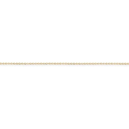 18ct Gold  Fine Trace Pendant Chain Necklace - 1.2mm gauge - CBNR02735