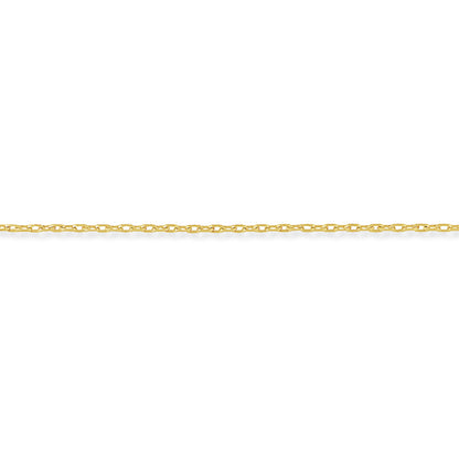 9ct Gold  Oval Belcher Pendant Chain Bracelet 1.9mm 7.25 inch - CNNR02014A