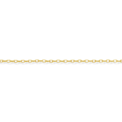 9ct Gold  Oval Belcher Pendant Chain Bracelet 2.1mm 7.25 inch - CNNR02014B