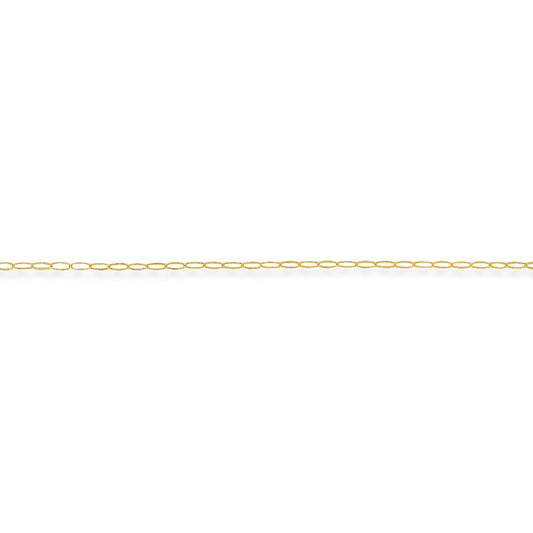 9ct Gold  Oval Belcher Pendant Chain Necklace - 1.6mm gauge - CNNR02015D