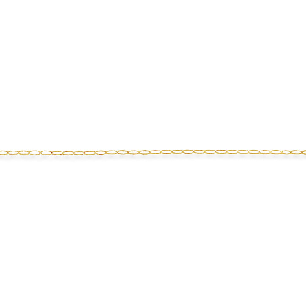 9ct Gold  Oval Belcher Pendant Chain Necklace - 1.6mm gauge - CNNR02015D