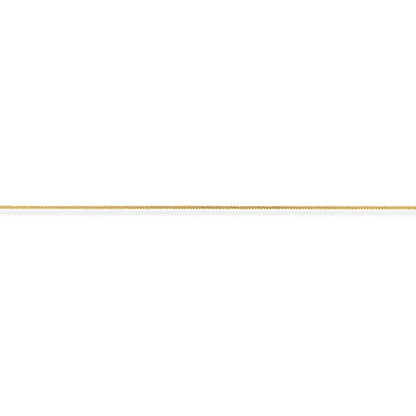9ct Gold  Classic Curb Pendant Chain Necklace - 0.9mm gauge - CNNR02025