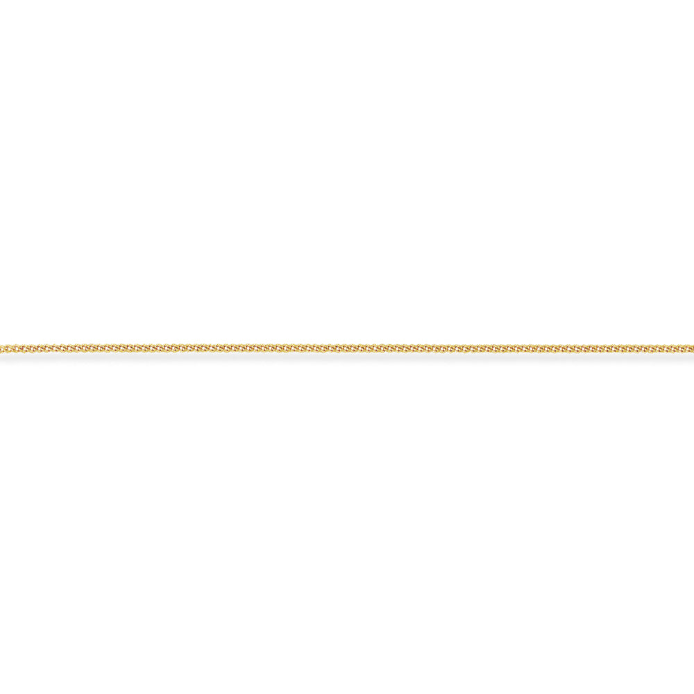 9ct Gold  Classic Curb Pendant Chain Necklace - 1.2mm gauge - CNNR02025B