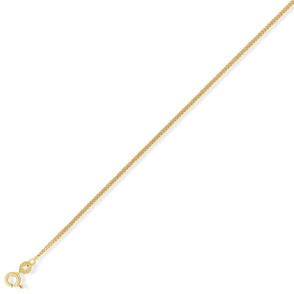 9ct Gold  Classic Curb Pendant Chain Necklace - 1.6mm gauge - CNNR02025D