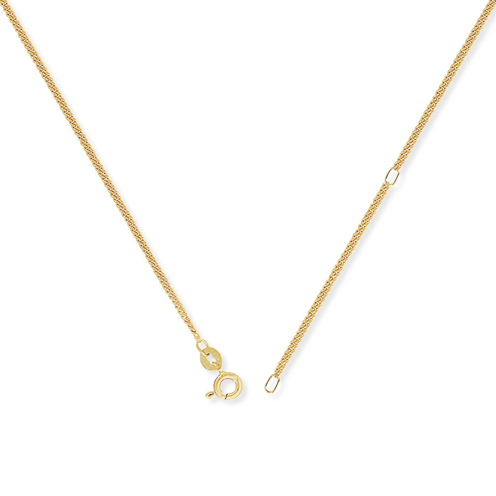 9ct Gold  Convertible Curb to Pendant Chain Necklace - 1.6mm gauge - CNNR02025DL