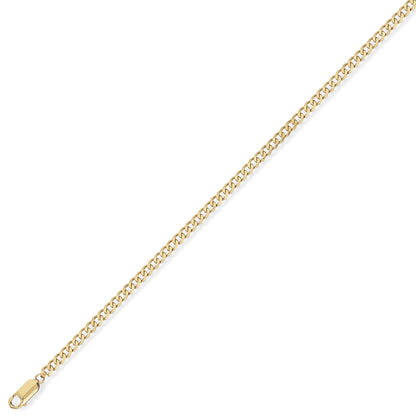 9ct Gold  Quality Curb Pendant Chain Necklace - 2mm gauge - CNNR02026