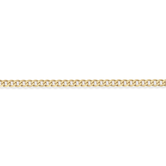 9ct Gold  Quality Curb Pendant Chain Necklace - 3.1mm gauge - CNNR02026A