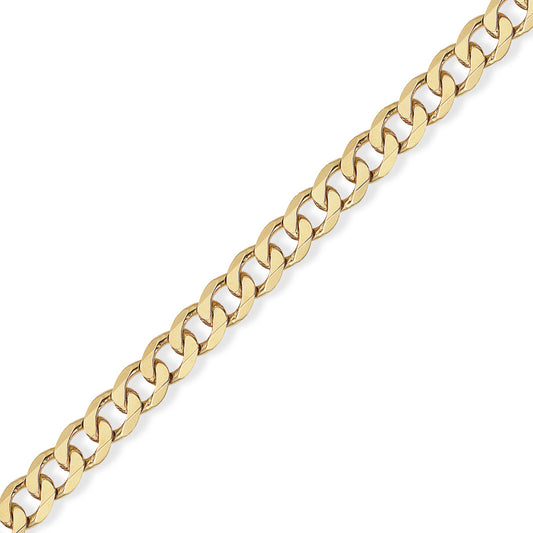 9ct Gold  Quality Curb Pendant Chain Necklace - 5.9mm gauge - CNNR02269