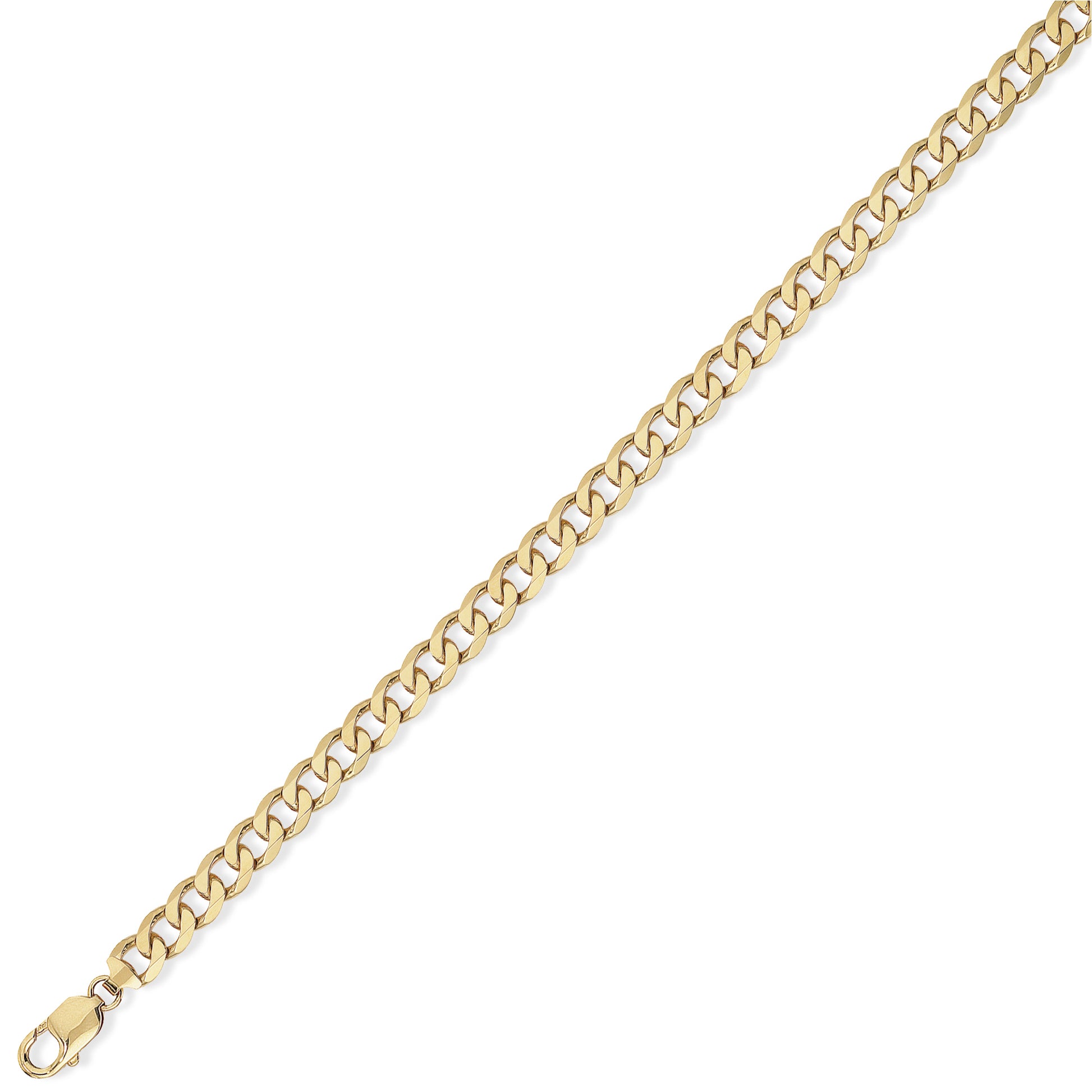 9ct Gold  Quality Curb Pendant Chain Necklace - 5.9mm gauge - CNNR02269