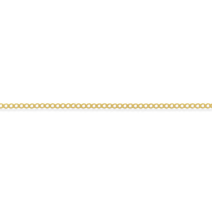 9ct Gold  Curb Pendant Chain Necklace - 2.5mm gauge - CNNR02273