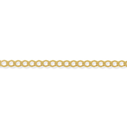 9ct Gold  Curb Pendant Chain Necklace - 5.5mm gauge - CNNR02277