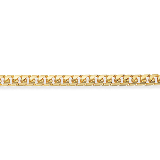 9ct Gold  Bombe Domed Curb Chain Necklace Bracelet 5mm - CNNR02327