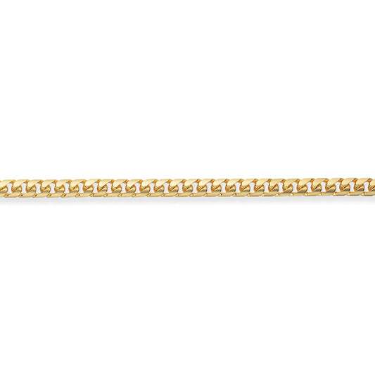 9ct Gold  Bombe Domed Curb Chain Necklace Bracelet 4mm - CNNR02331