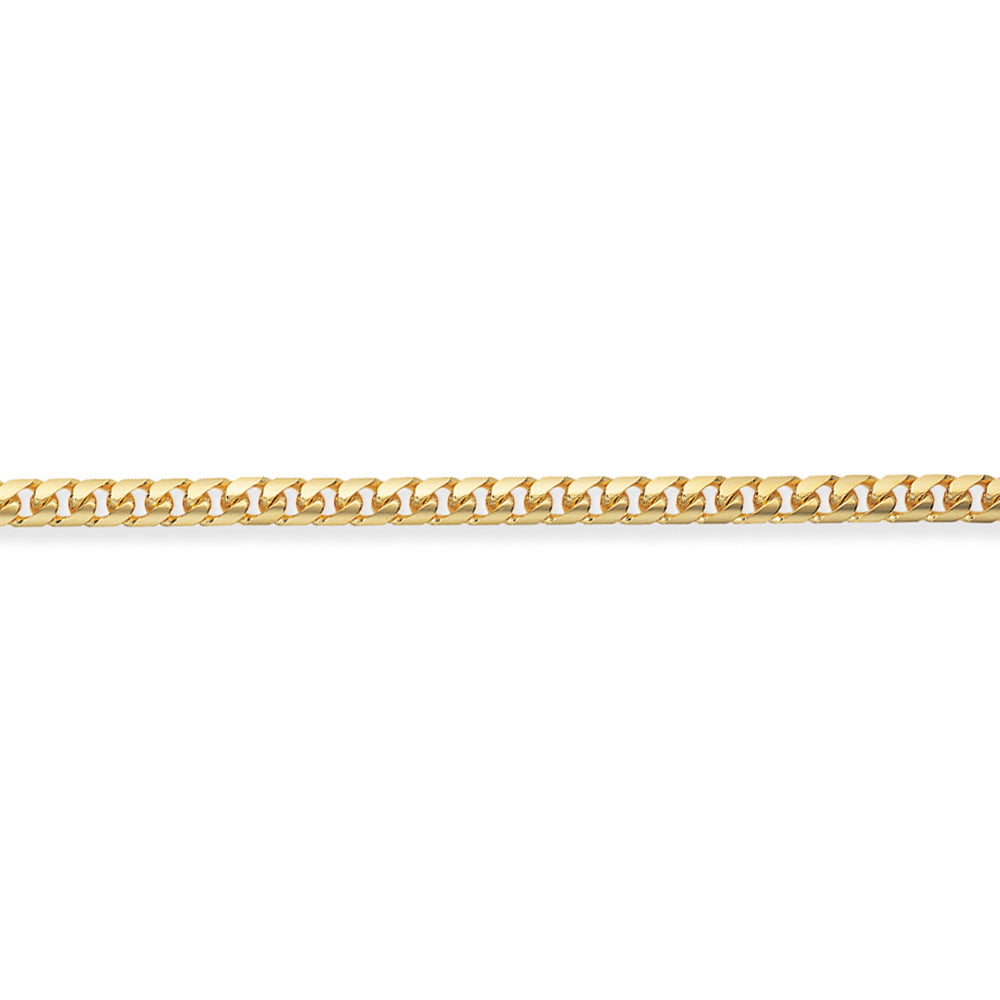 9ct Gold  Bombe Domed Curb Chain Necklace Bracelet 4mm - CNNR02331