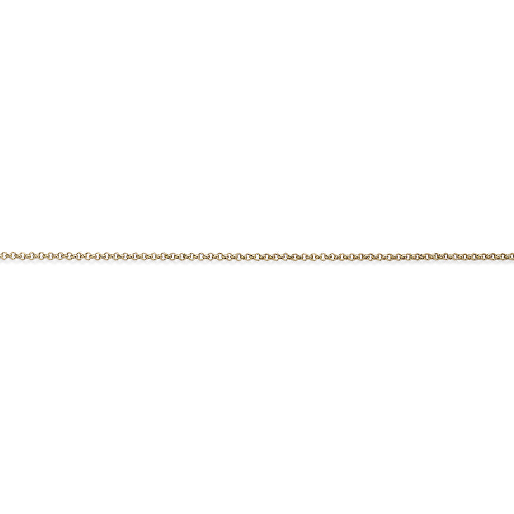 9ct Gold  Round Belcher Pendant Chain Necklace - 2.1mm - CNNR02531