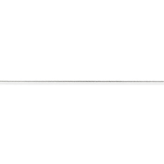 18ct White Gold  Classic Curb Pendant Chain Necklace - 0.9mm gauge - CWNR02025