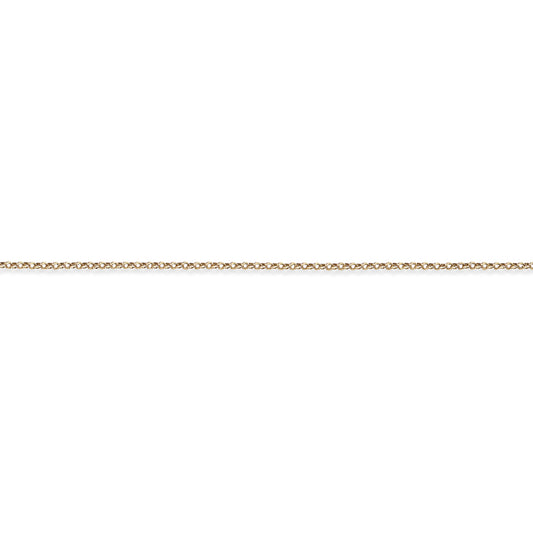 9ct Gold  Round Belcher Pendant Chain Necklace - 1.9mm - CNNR02661
