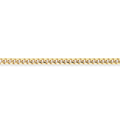 9ct Gold  Bombe Curb Bracelet Chain 7.25" 18cm 7.25 inch - CNNR02675