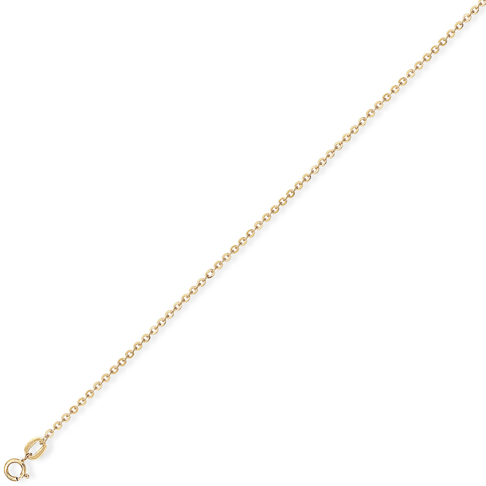 18ct Gold  Fine Trace Pendant Chain Necklace 1.05mm - CBNR02911