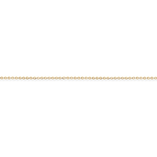 9ct Gold  Fine Trace Pendant Chain Necklace - 1.2mm gauge - CNNR02735