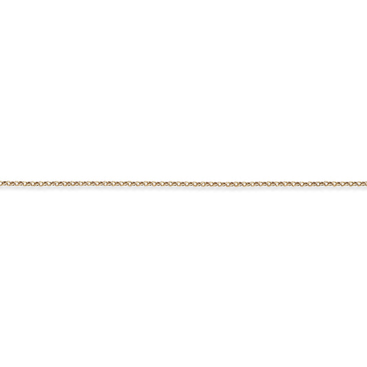 9ct Gold  Round Belcher Pendant Chain Necklace - 1.5mm - CNNR02738