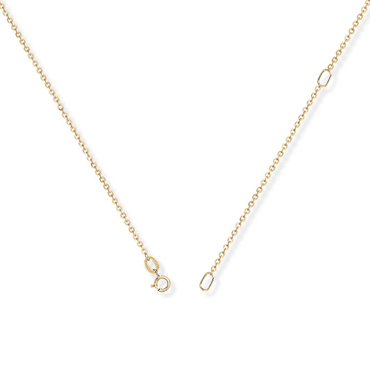 18ct Gold  Fine Trace Pendant Chain Necklace 1.05mm 16-18" - CBNR02911L-18