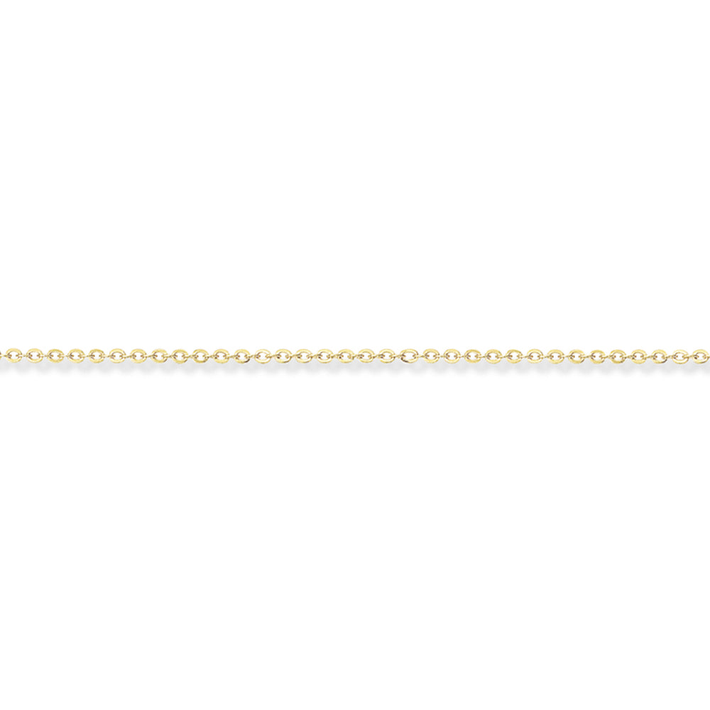 9ct Gold  Fine Trace Pendant Chain Necklace - 1.2mm gauge - CNNR02867