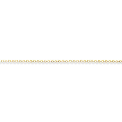 9ct Gold  Fine Trace Pendant Chain Necklace - 1.2mm gauge - CNNR02867