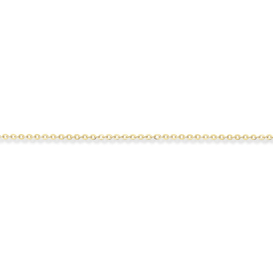 9ct Gold  Fine Trace Pendant Chain Necklace - 1.2mm gauge - CNNR02867