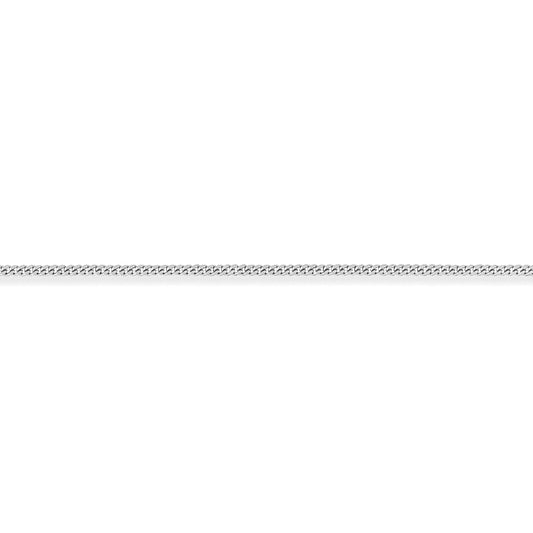 9ct White Gold  Diamond-Cut Curb Pendant Chain Necklace - 1.75mm - CNNR02947