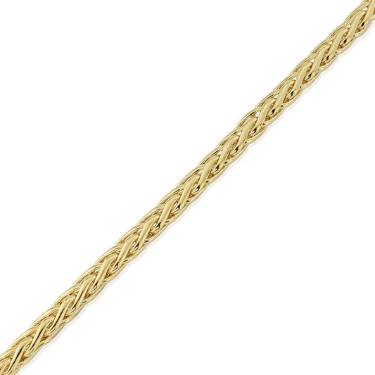 9ct Gold  4.5mm Graduated Spiga Link Bracelet 7.5" - CNNR02961