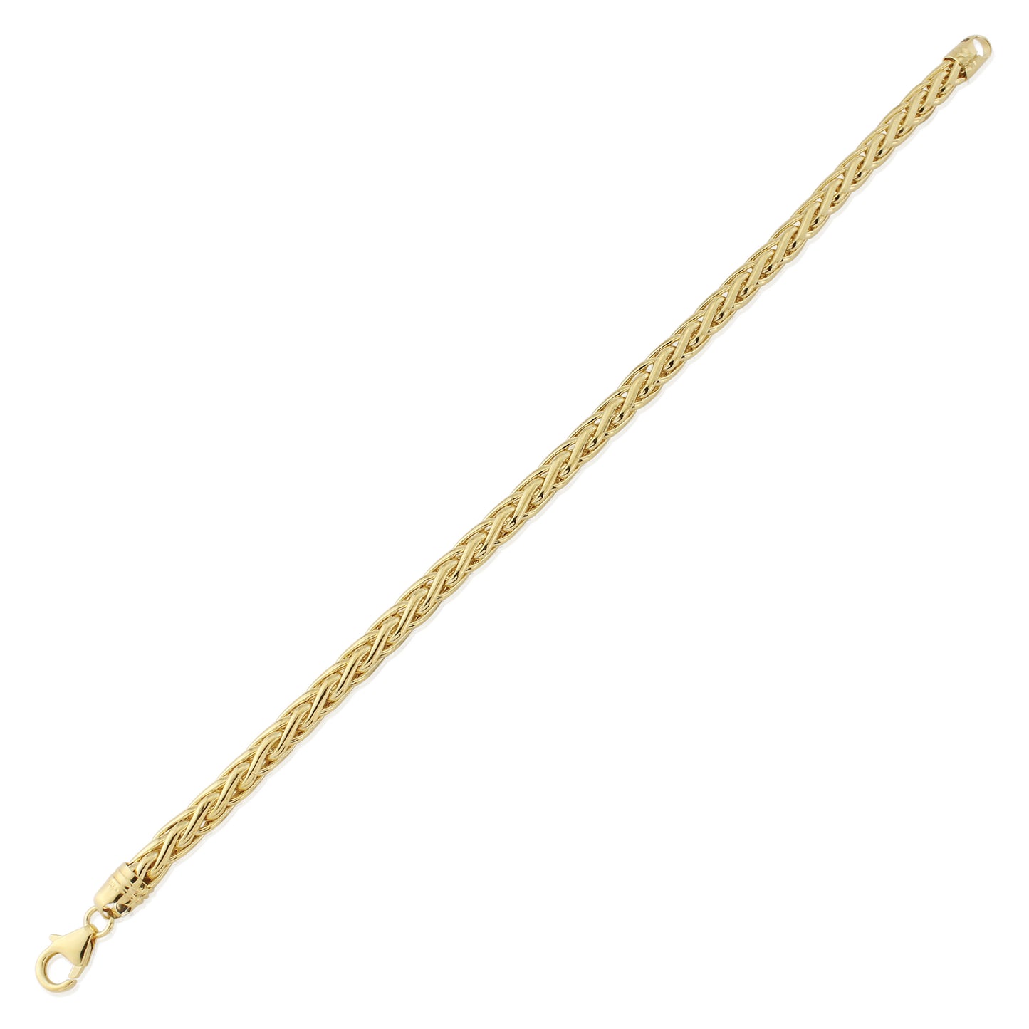 9ct Gold  4.5mm Graduated Spiga Link Bracelet 7.5" - CNNR02961