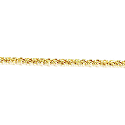 9ct Gold  Silky Spiga Pendant Chain Necklace - 1.1mm Gauge - CNNR02962