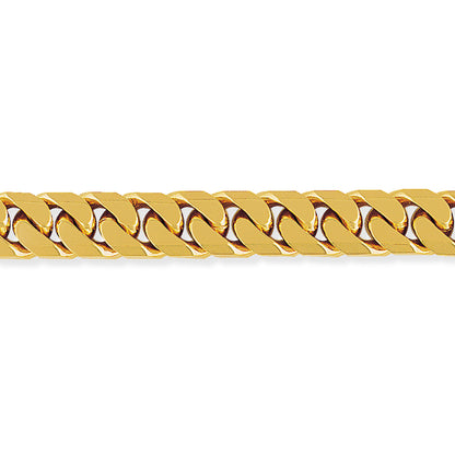 9ct Gold  Tight-Linked Heavy Curb Bracelet 11mm 8.75" 22cm - BRNR02027-08