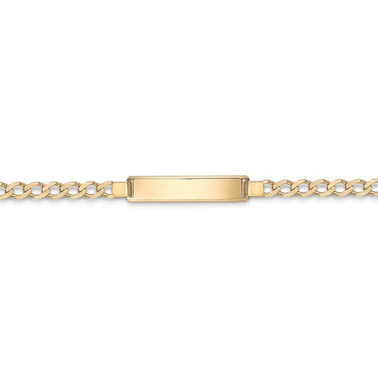9ct Gold  Curb ID Identity Bracelet - BRNR02399-07