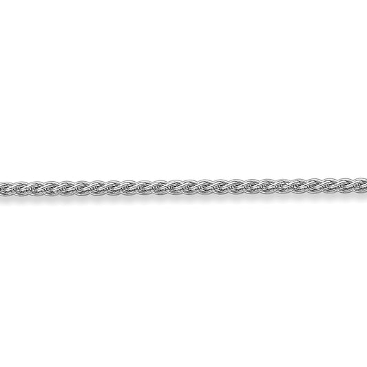 Platinum  Snake-like Spiga Pendant Chain Necklace 1mm - CLNR02377