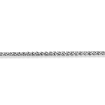 Platinum  Snake-like Spiga Pendant Chain Necklace 1mm - CLNR02377