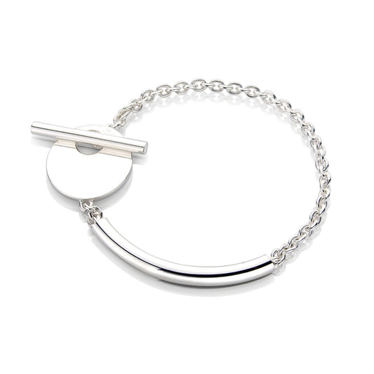 Sterling Silver  - Bracelet - 7.25" 18cm - CSNR02041-07