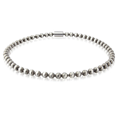 Sterling Silver  Charcoal Galvanised Ball Chain Bracelet - CSNR02120-07