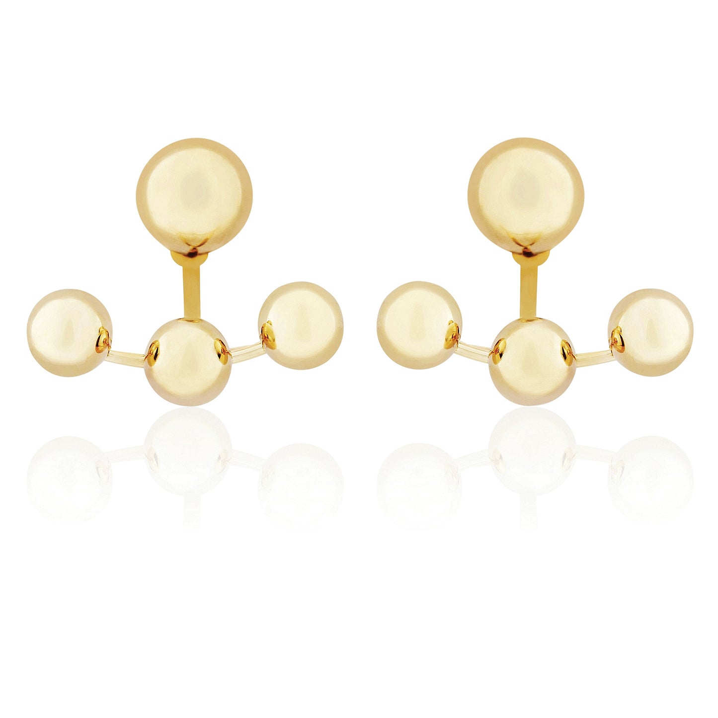 9ct Gold  Multi Ball Stud Earrings - SENR02567