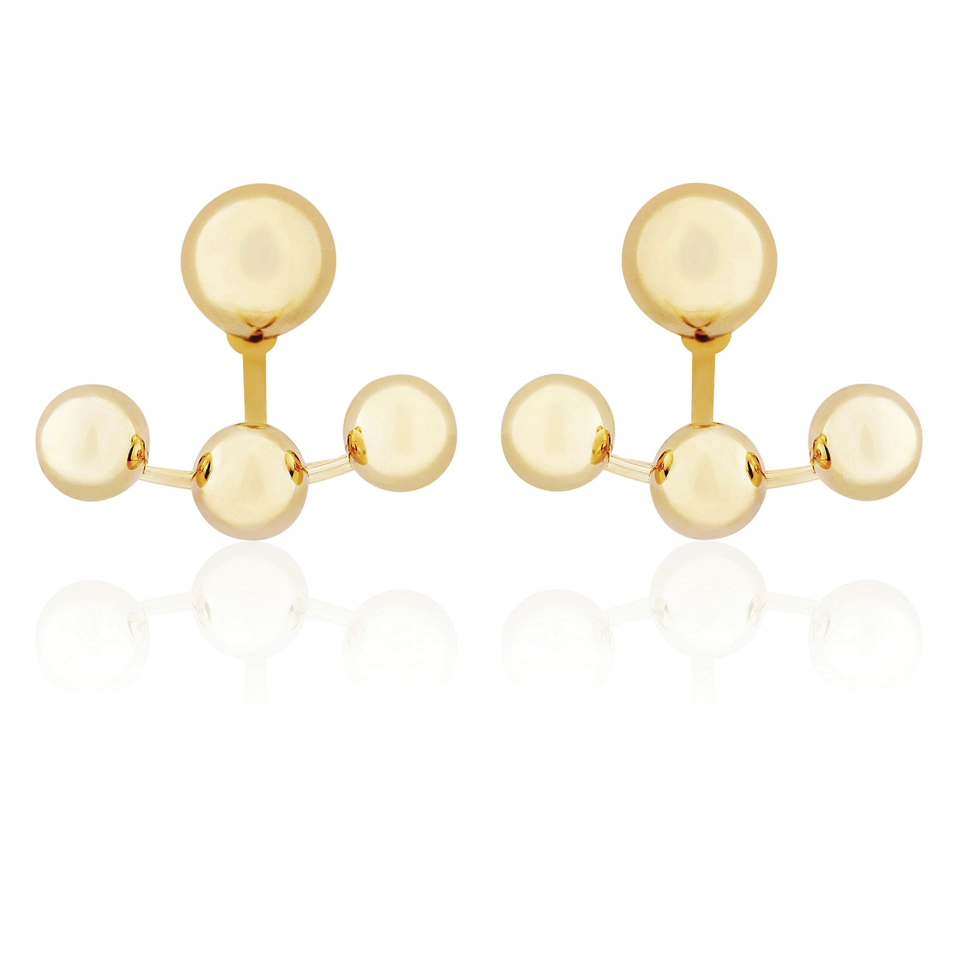 9ct Gold  Multi Ball Stud Earrings - SENR02567