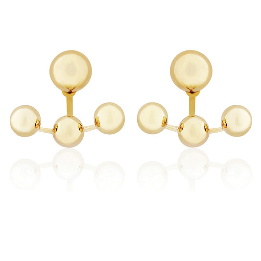 9ct Gold  Multi Ball Stud Earrings - SENR02567