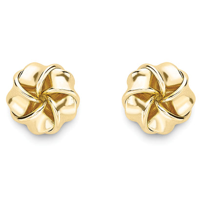9ct Gold  Love Knot Stud Earrings - SENR02578