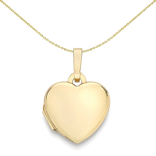 9ct Gold  Miniature Love Heart Locket 10mm - LKNR02227