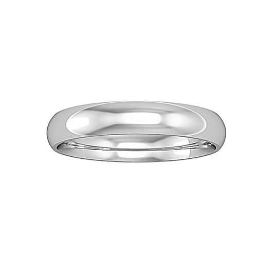 Platinum  Comfort Court Band Wedding Ring 3.5mm - RNR02290006