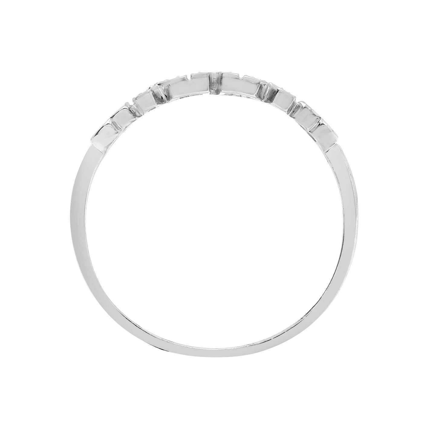 925 Sterling Silver  0.02ct Diamond Love Heart MUM Ring 4.5mm - 925R535