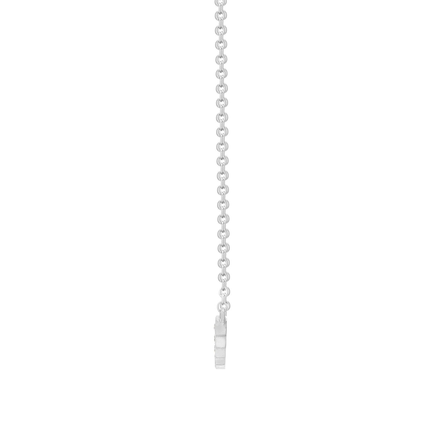 9ct White Gold  0.33ct Diamond 11 Stone Bar Eternity Necklace - 9C001-17
