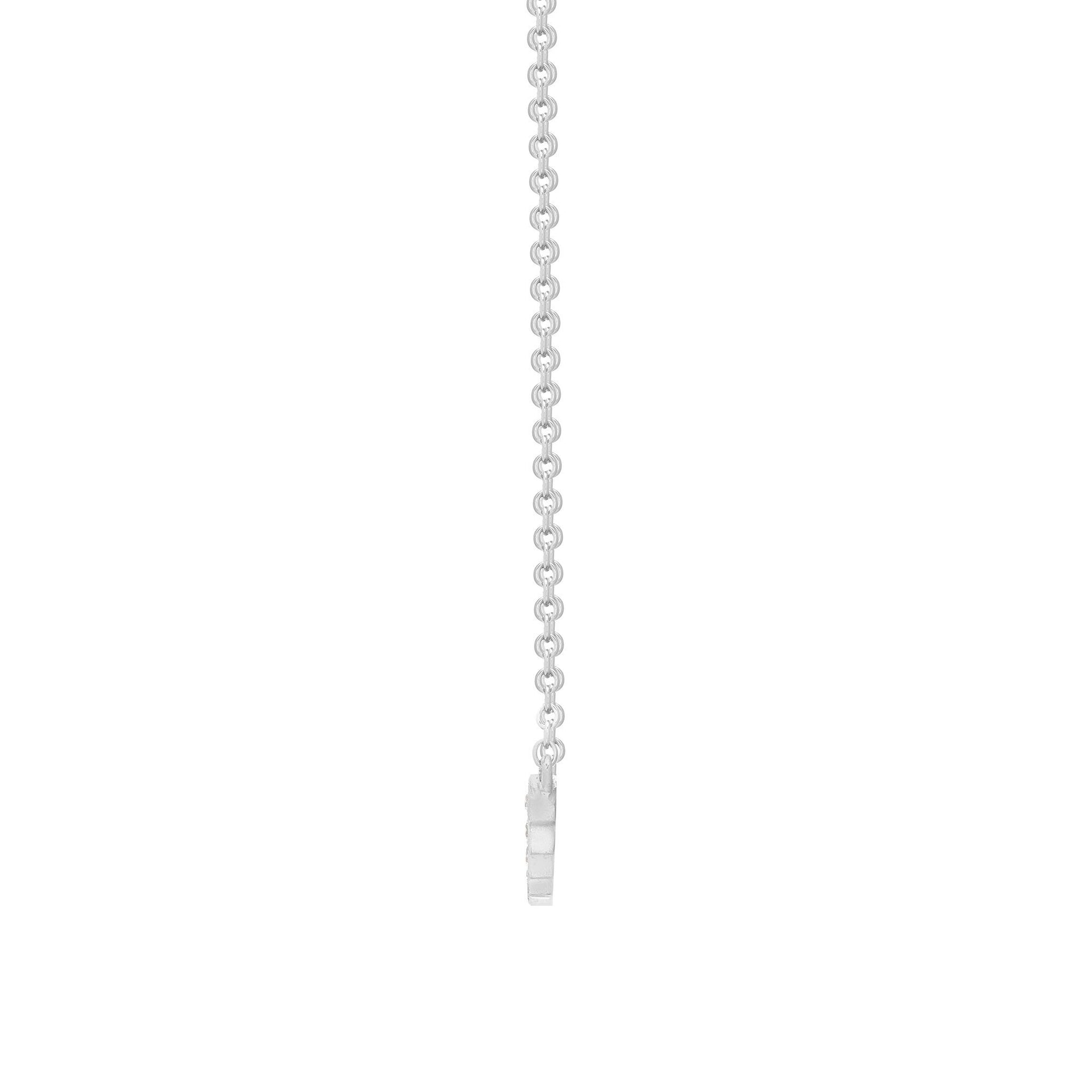 9ct White Gold  0.33ct Diamond 11 Stone Bar Eternity Necklace - 9C001-17